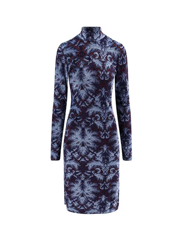 Jacquard Velvet Short Dress - Etro