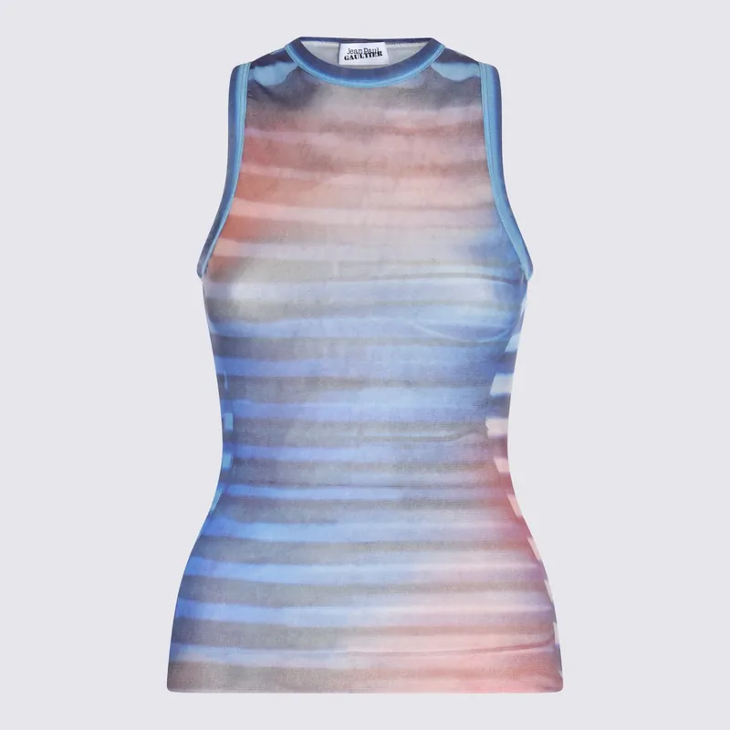 Top Lightblue/Blue/Peach - Jean Paul Gaultier