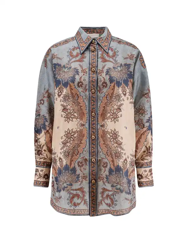 Camicia In Seta Ascension Manstyle - Zimmermann