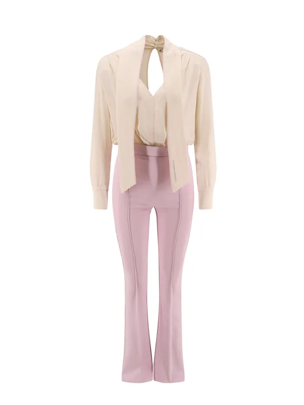 Viscose Jumsuit With Removable Trouser - Elisabetta Franchi