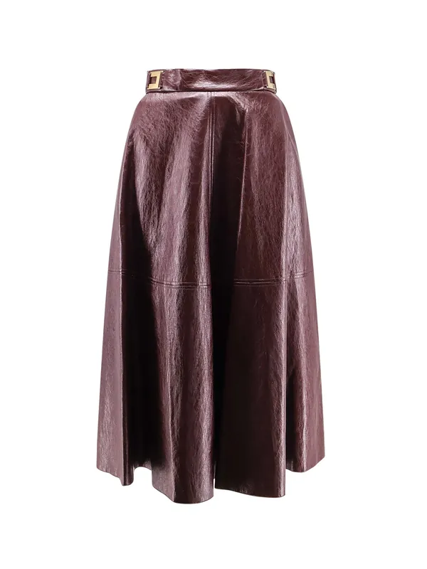 Faux Leather Skirt - Elisabetta Franchi