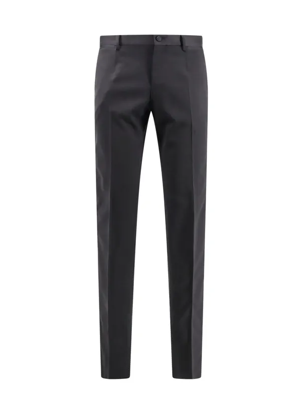 Virgin Wool And Silk Tuxedo Trouser - Dolce & Gabbana