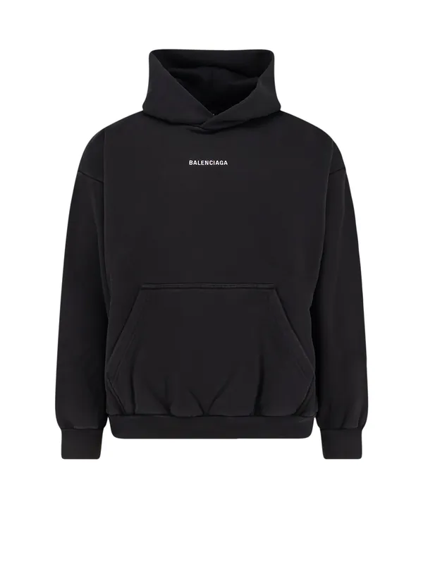 Logoed Cotton Sweatshirt - Balenciaga