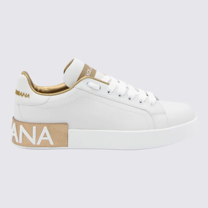 Sneakers Bianco/Oro - Dolce & Gabbana