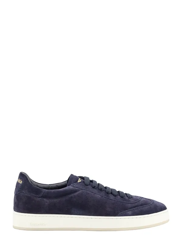Low-Top Suede Sneakers With Logo Detail