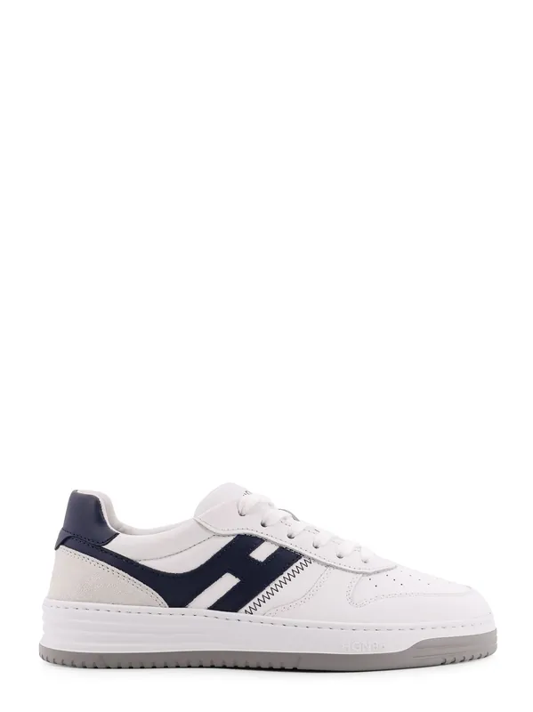 H630 Leather Sneakers With Contrasting Monogram - Hogan