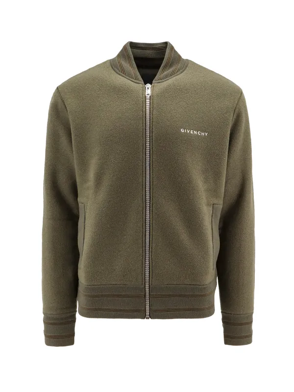 Wool Sweatshirt With Back 4g Logo - Givenchy