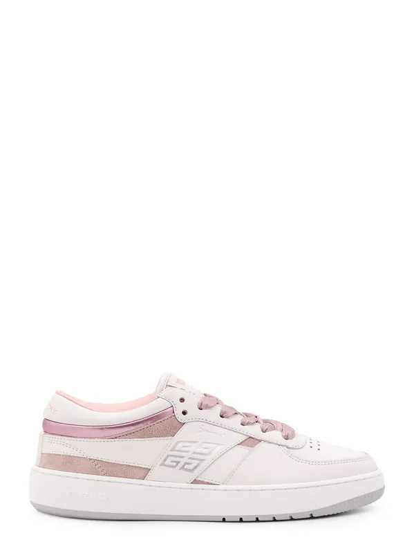 G Move Leather And Suede Sneakers With Givenchy Engraving
