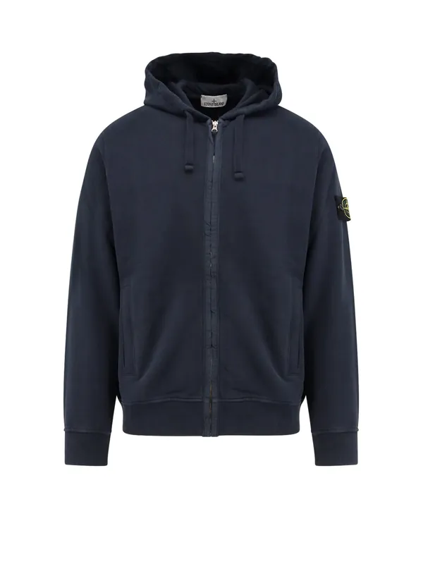 Organic Cotton Hooded Sweatshirt - Stone Island