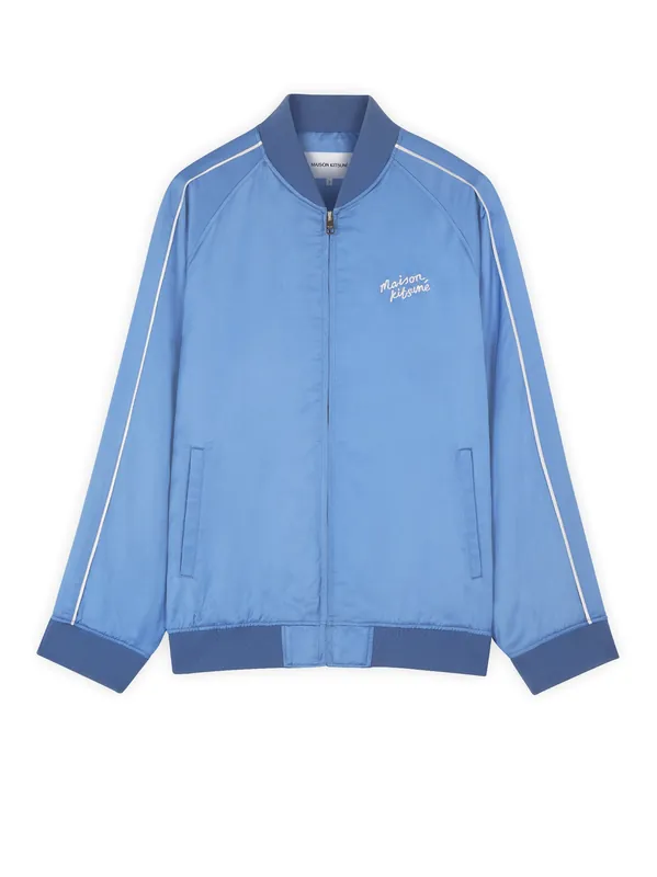 Viscose Jacket With Logo Embroidery - Maison Kitsuné