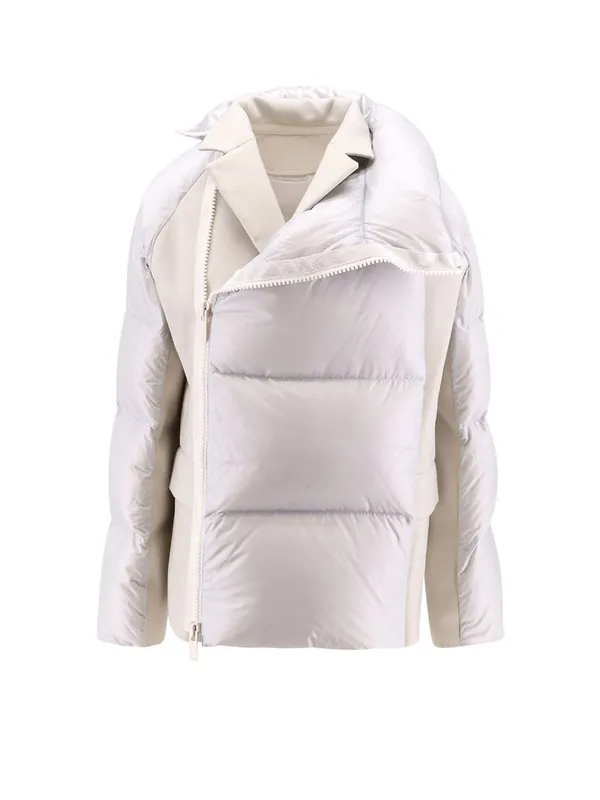 Padded Nylon Jacket With Wool Inserts - Sacai