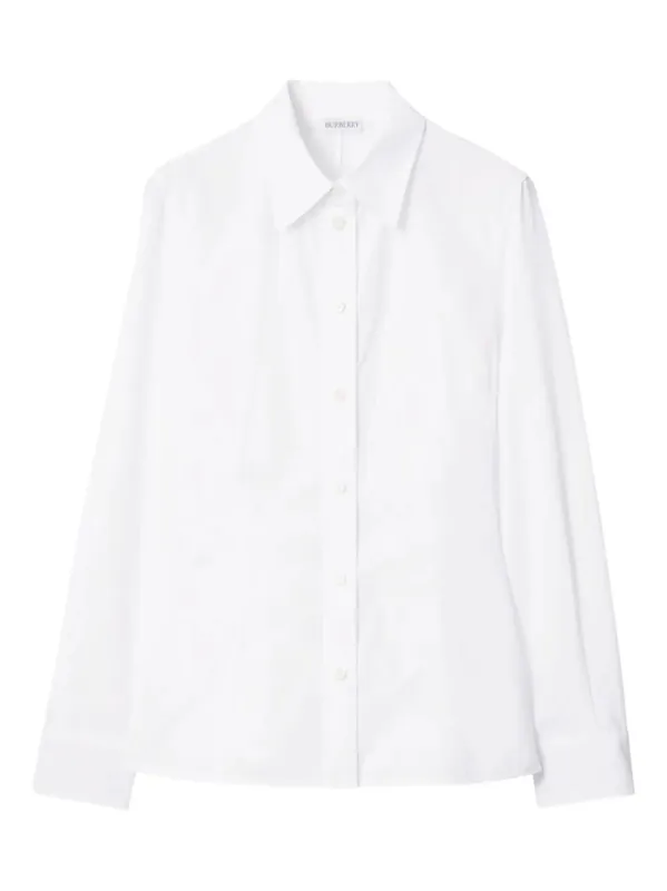 Eliza Cotton Shirt With Drop Waist - Burberry London England