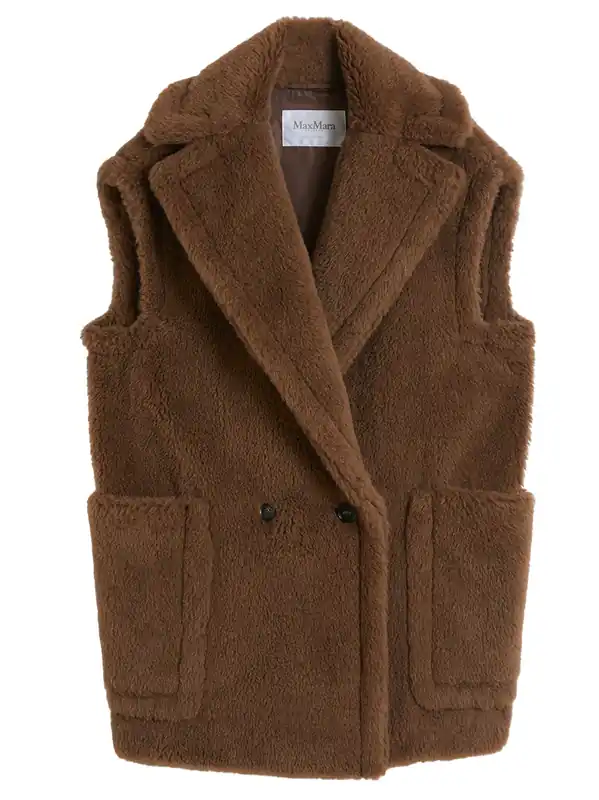 Alpaca And Wool Teddy Vest - Maxmara
