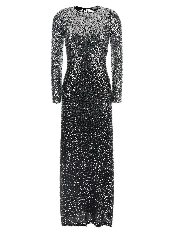 Sequin Dress Dresses Black - Rabanne