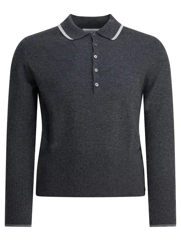 Browne 65 Polo Shirts Black - Thom Browne