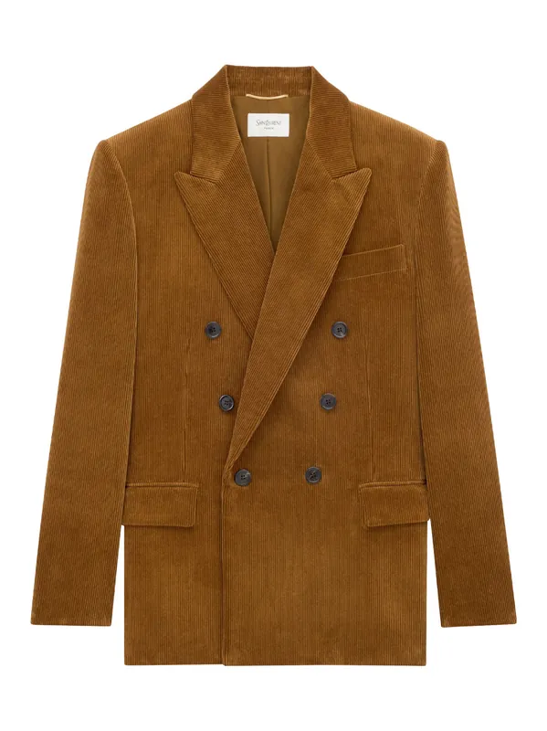 Corduroy Double-Breasted Jacket