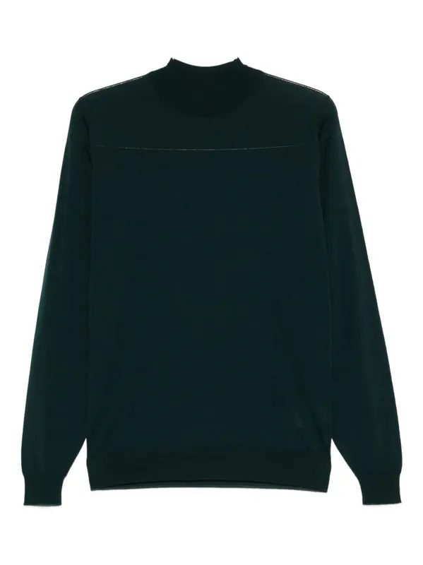 Extra Fine Merino Wool Turtle Neck Sweater - John Smedley