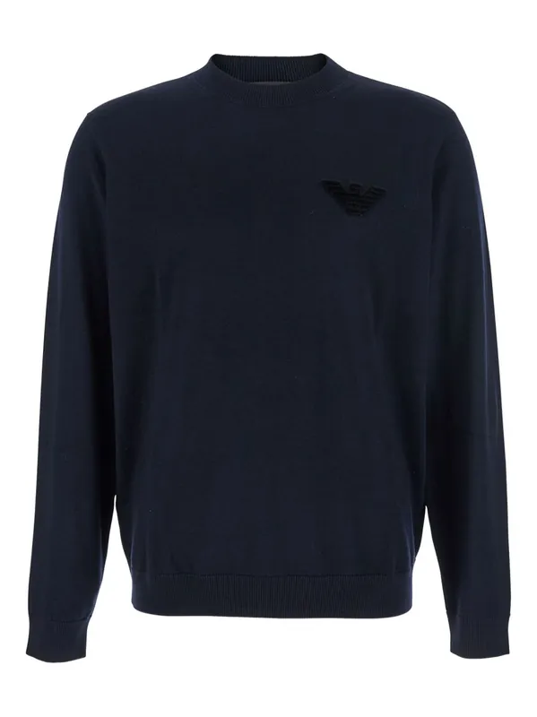 Wool Crewneck Jumper - Emporio Armani