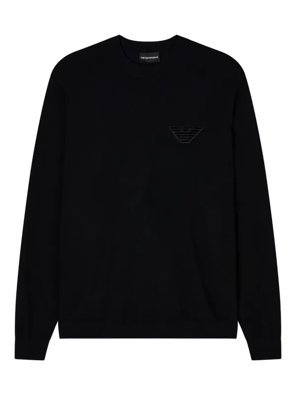 Wool Crewneck Jumper - Emporio Armani