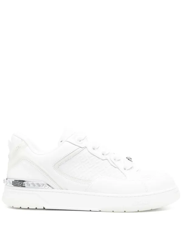 Sneakers With Embossed Logo - Versace