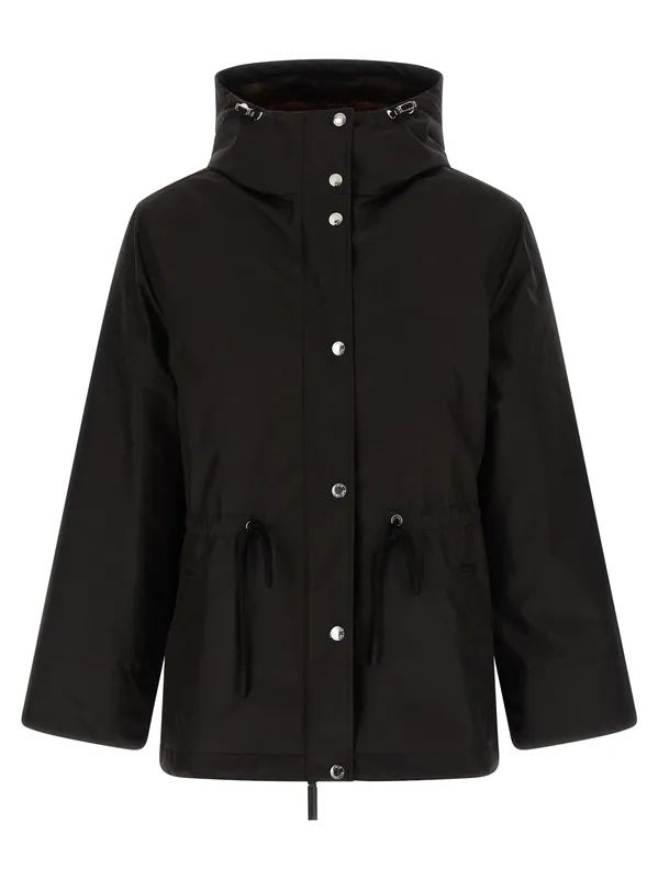 2-In-1 Parka Puffer Jackets Black