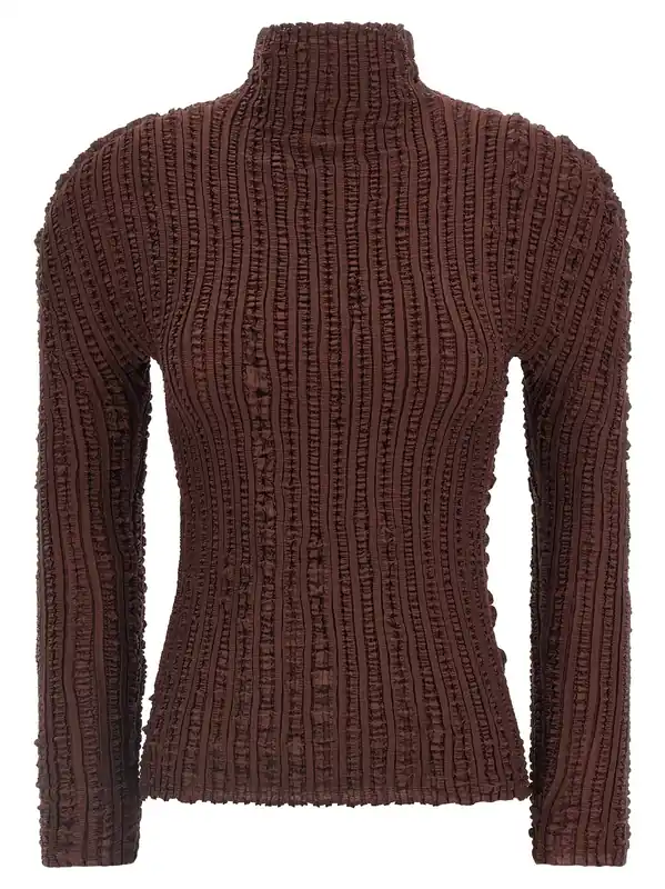 Jellyfish Pleats Sweaters And Cardigans Brown - Issey Miyake