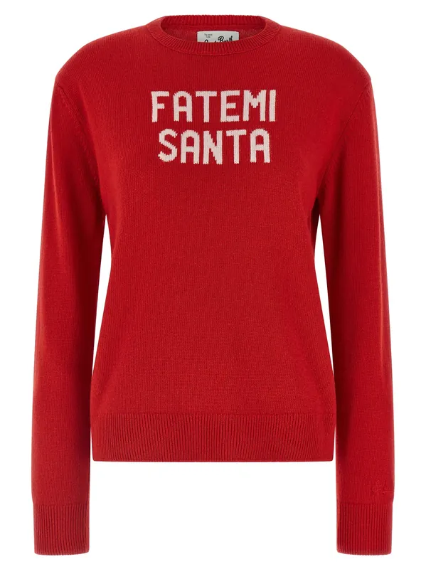 New Queen Sweaters And Cardigans Red - Mc2 Saint Barth
