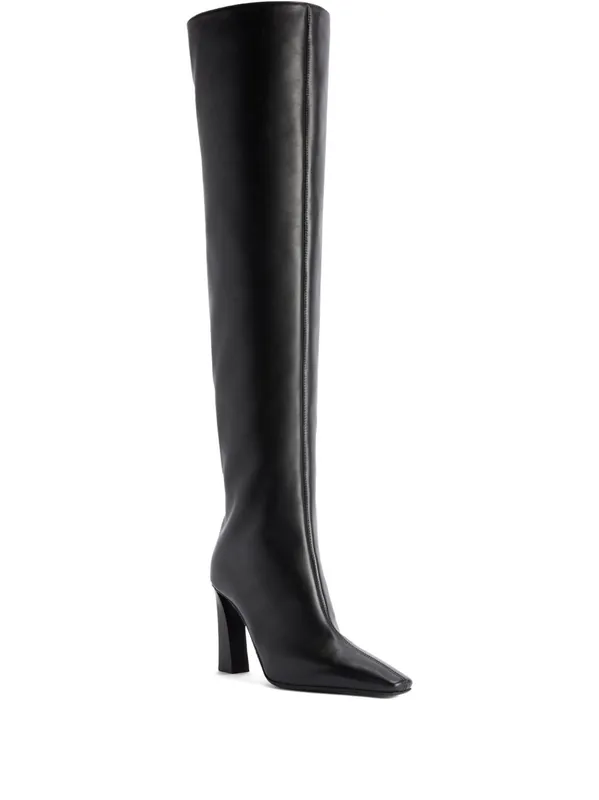 Janiee Leather Heel Boots - Giuseppe Zanotti