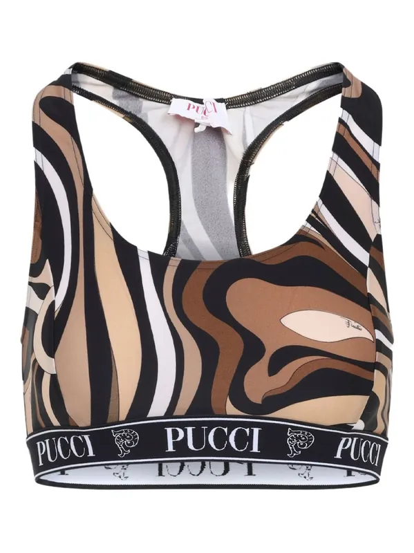 Printed Gym Bra - Pucci