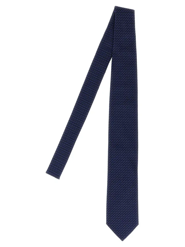 Patterned Silk Tie Ties And Papillon Blue - Pal Zileri