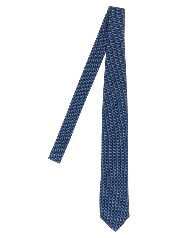 Patterned Silk Tie Ties And Papillon Blue - Pal Zileri