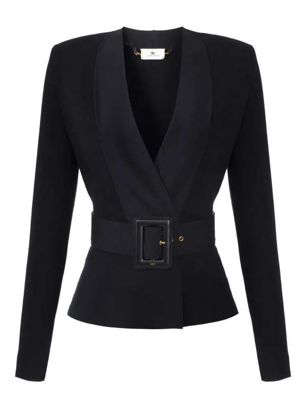 Belted V-Necked Top