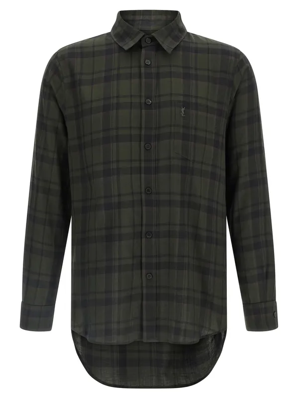 Cassandre Shirt Shirt And Blouse Green - Saint Laurent