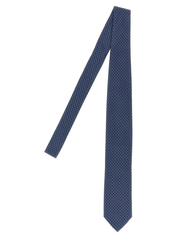 Patterned Silk Tie Ties And Papillon Blue - Pal Zileri