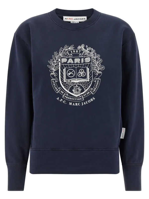 Paris Sweatshirt Blue - A.P.C.