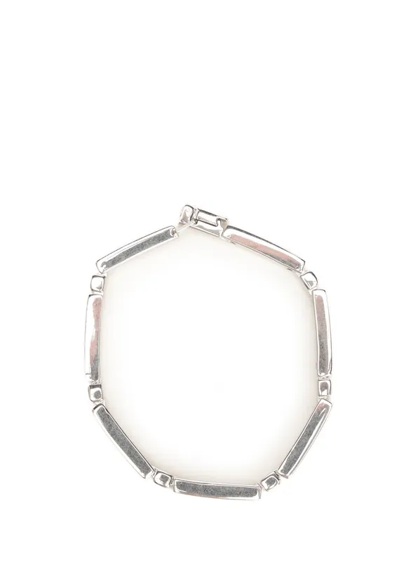 Bracelet With Metal Bars Jewelry Silver - Saint Laurent