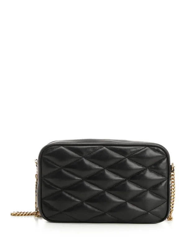Quilted Leather Camera Bag Small Leather Goods Black - Saint Laurent