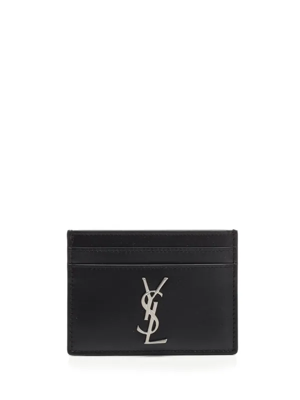 Cassandre Card Holder Wallets Black - Saint Laurent