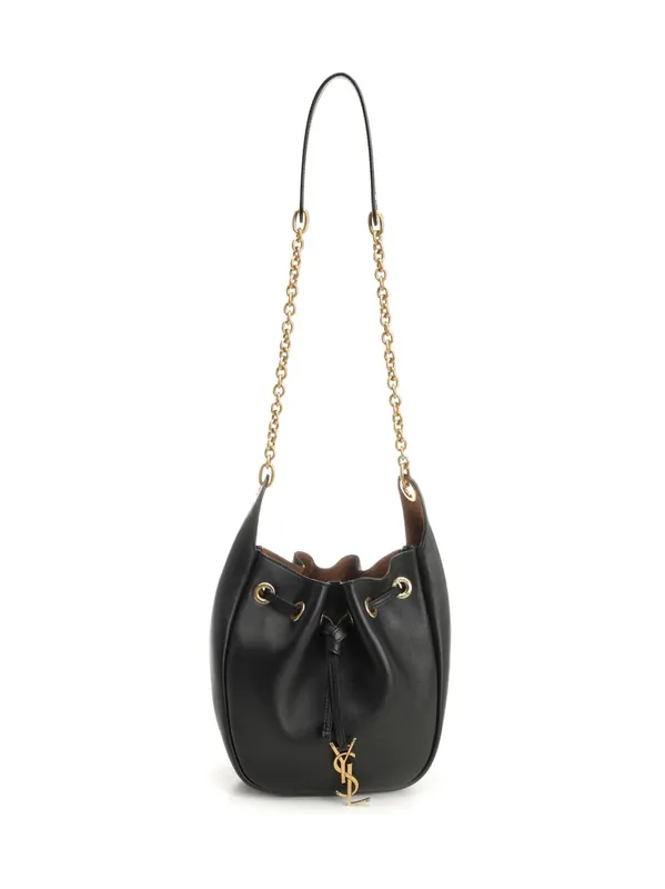 Leather Bucket Bag Crossbody Bags Black - Saint Laurent