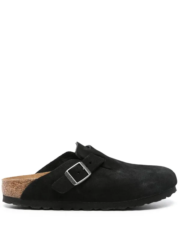 Boston Suede Leather Slippers - Birkenstock