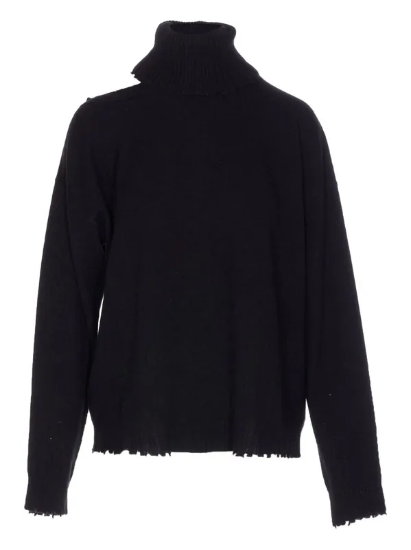 Cashmere High Neck Sweater - Uma Wang