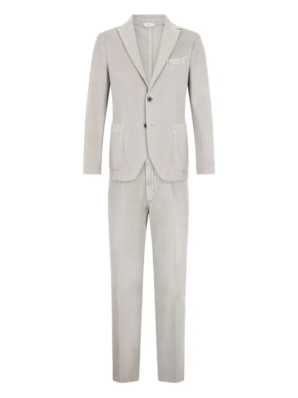 Cotton Single-Breasted Suit