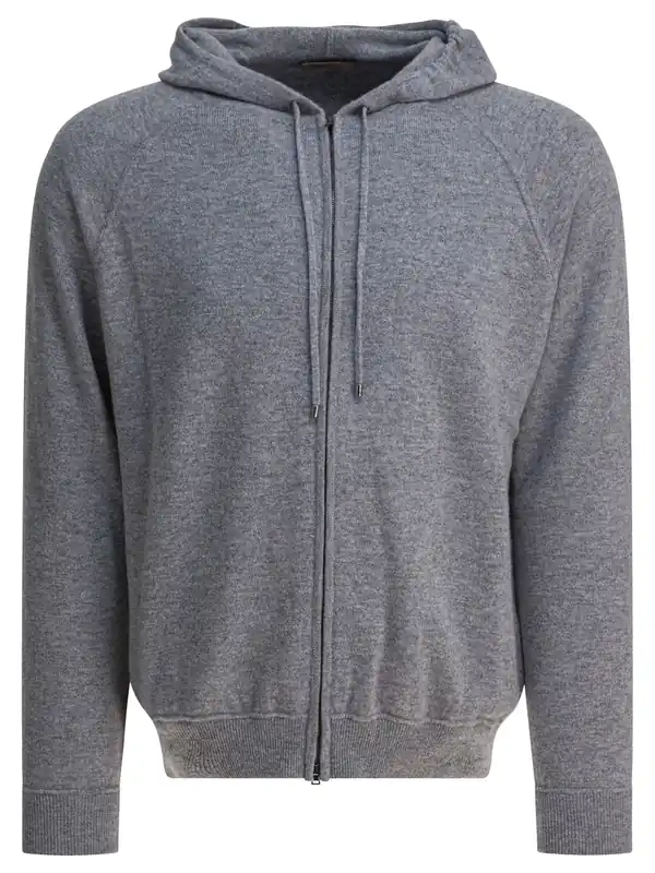 Cashmere Cardigan Knitwear Grey - Herno
