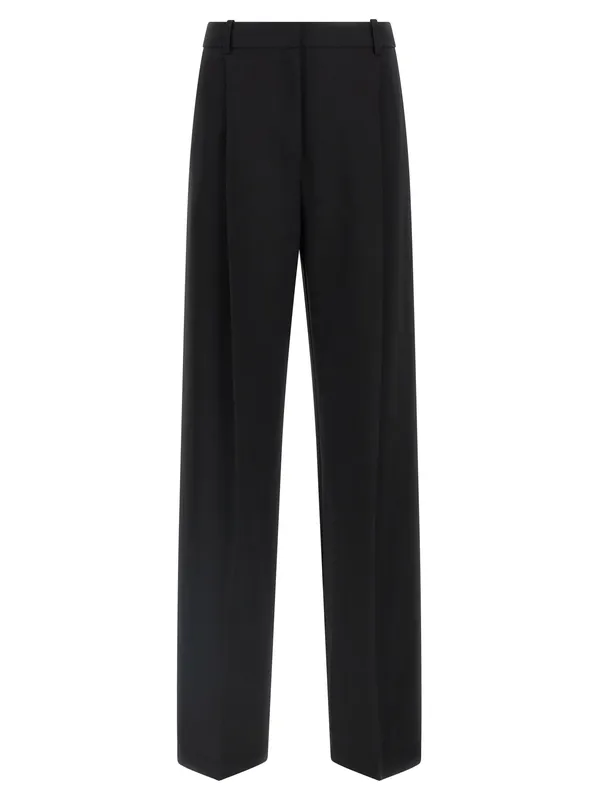 Fluid Cady Pants Black - Elisabetta Franchi