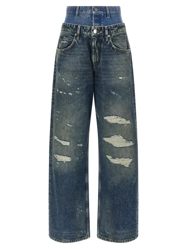 Double Layer Jeans Blue - Dolce & Gabbana