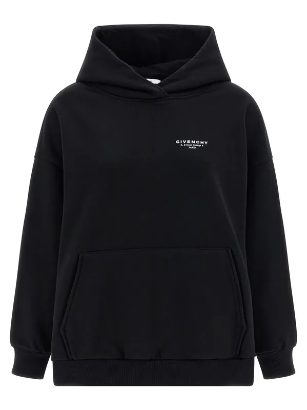 Logo Print Hoodie Sweatshirt White/Black - Givenchy