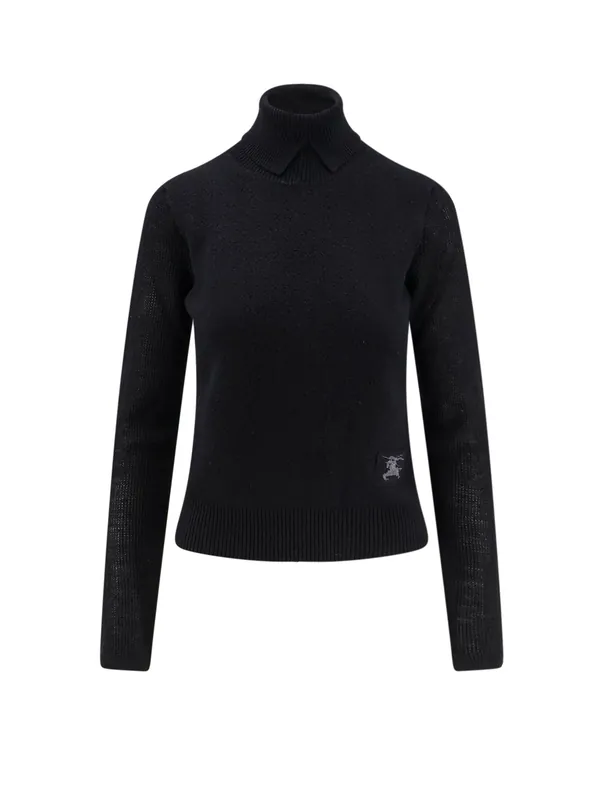 Alpaca And Wool Blend Turtleneck - Burberry