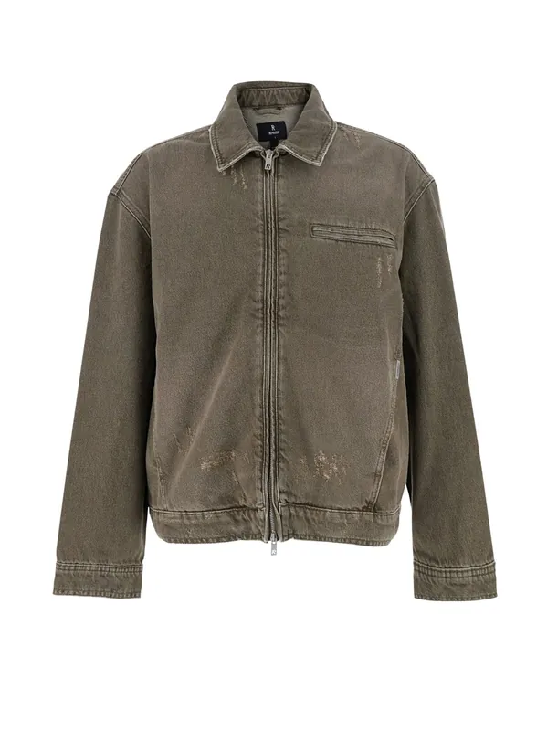Denim Jacket With Distressed Effect - Represent