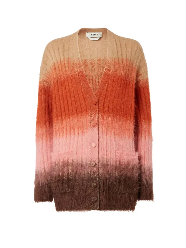 Mohair Blend Cardigan - Fendi