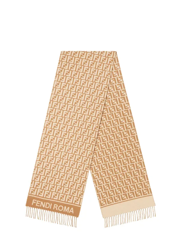 Wool And Cashmere Scarf - Fendi